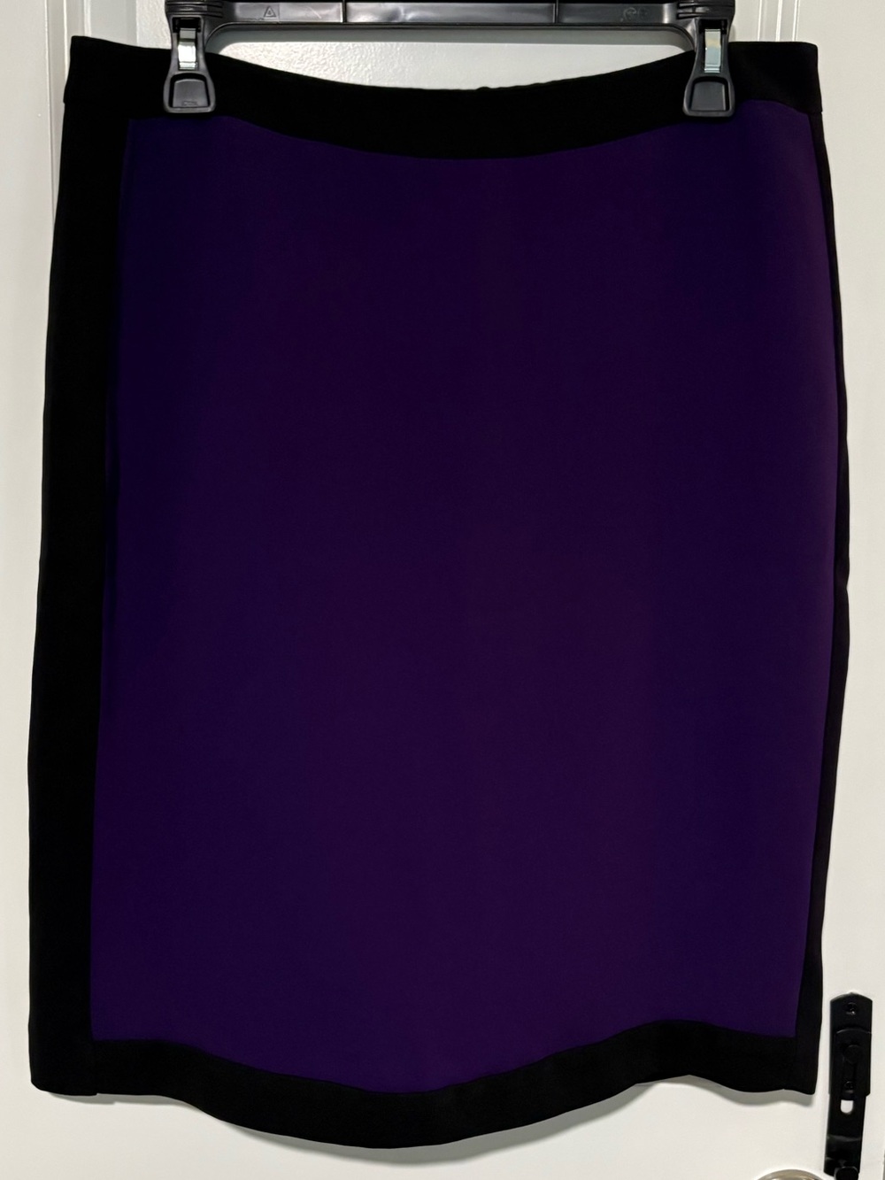 Calvin Klein Purple & Black Colorblock Pencil Skirt Size 10